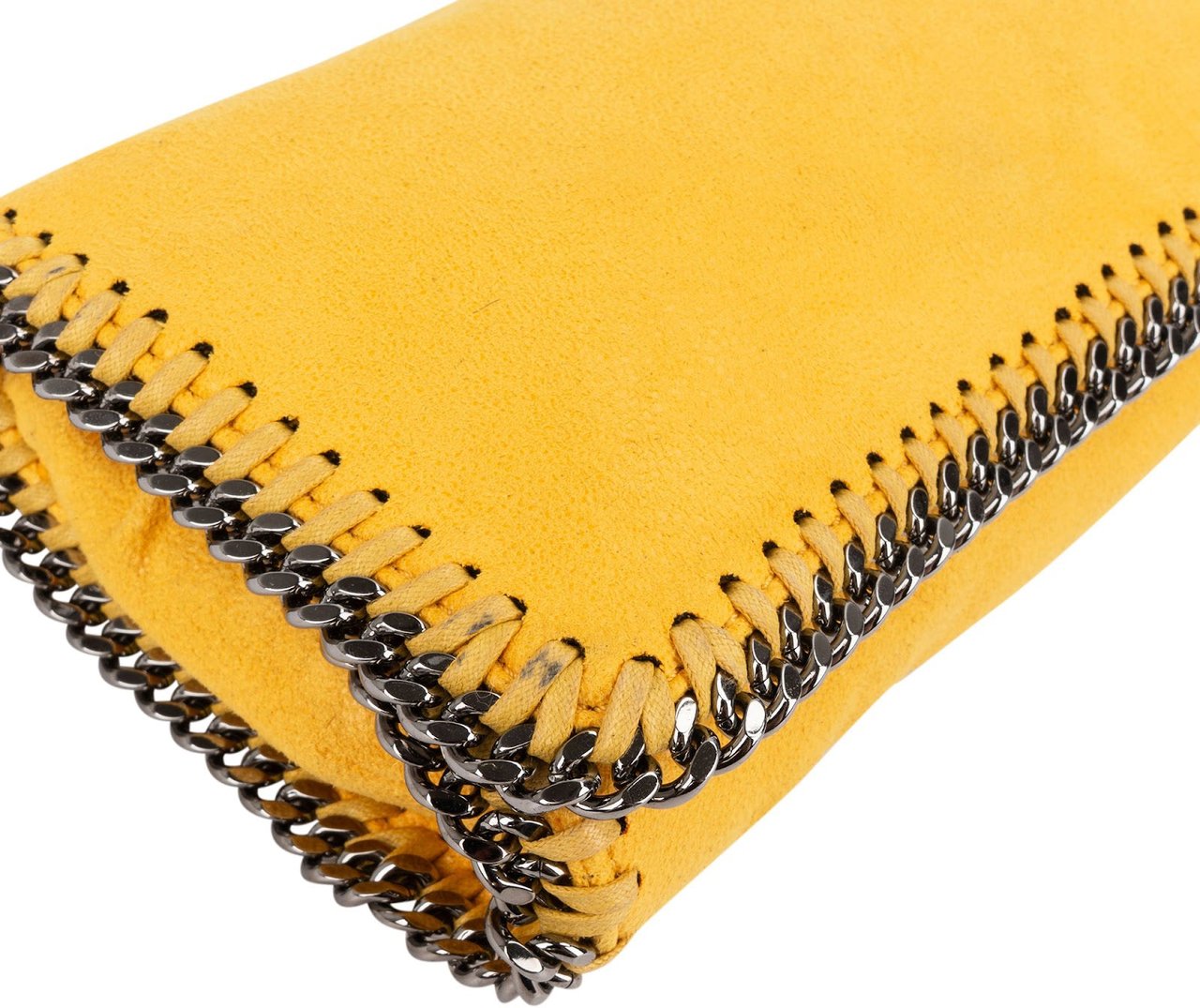 Stella McCartney Stella McCartney Falabella Fold Over Flap Crossbody Bag Geel