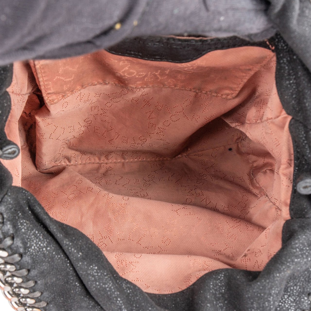 Stella McCartney Stella McCartney Shaggy Falabella Fold Over Tote Crossbody Handbag Zwart