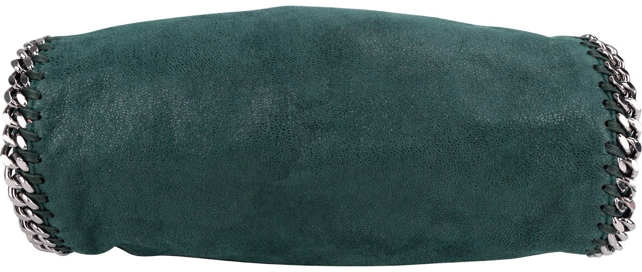 Stella McCartney Shaggy Falabella Fold Over Tote Shoulder Bag Groen