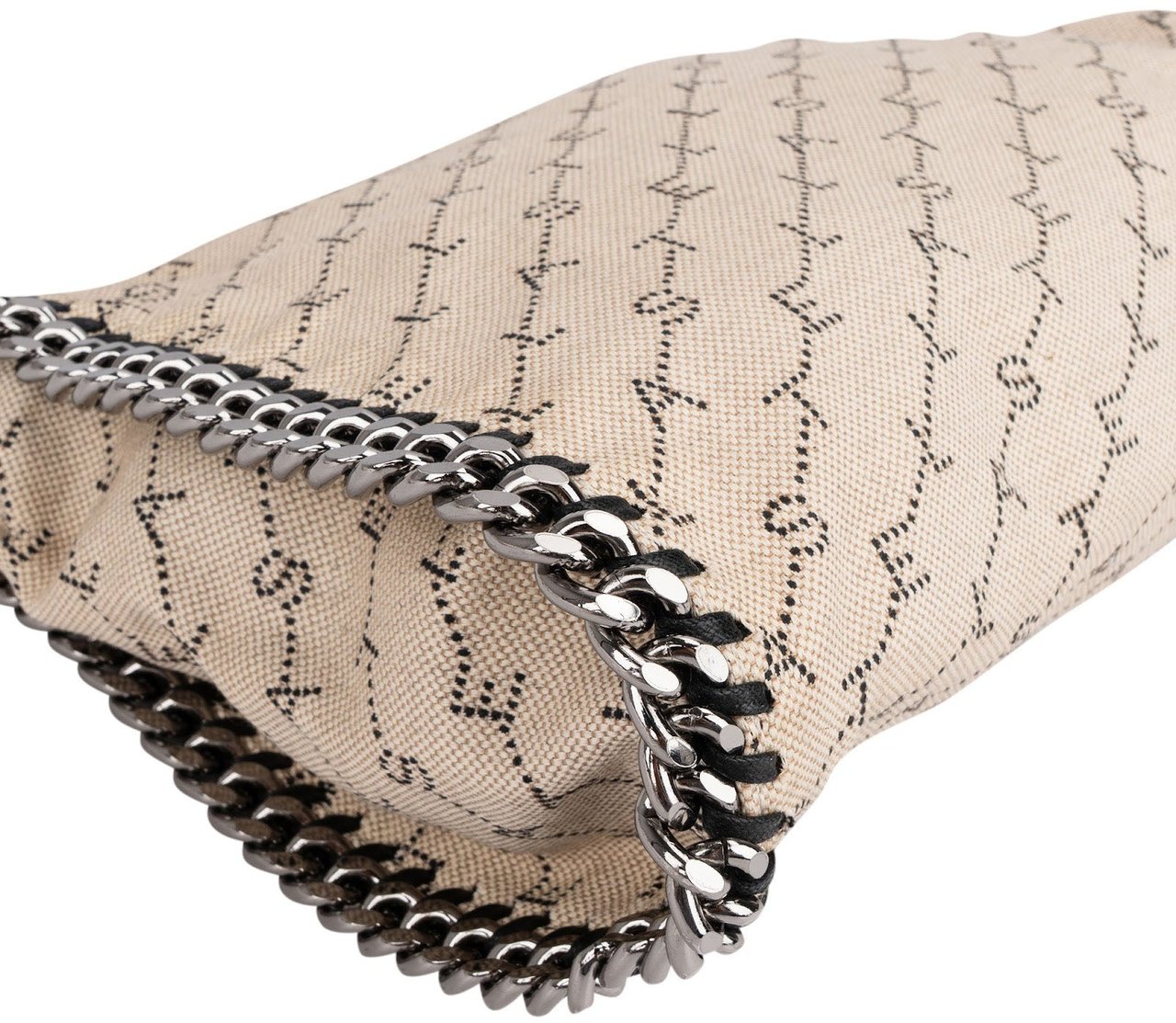 Stella McCartney Falabella Print Mini Tote Shoulder Bag Beige