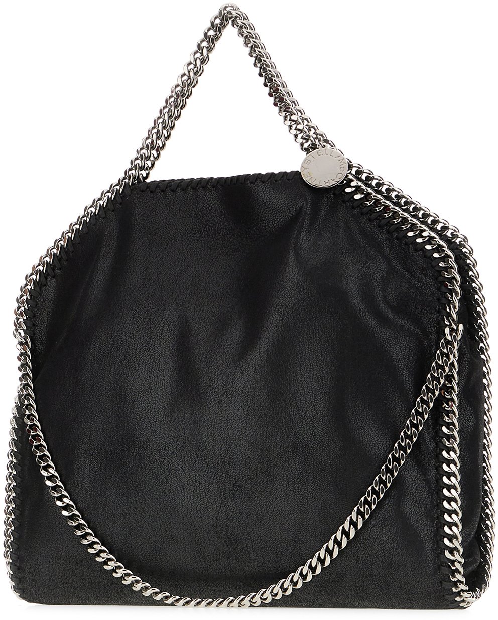 Stella McCartney Stella Mccartney Black shaggy deer Falabella handbag Zwart