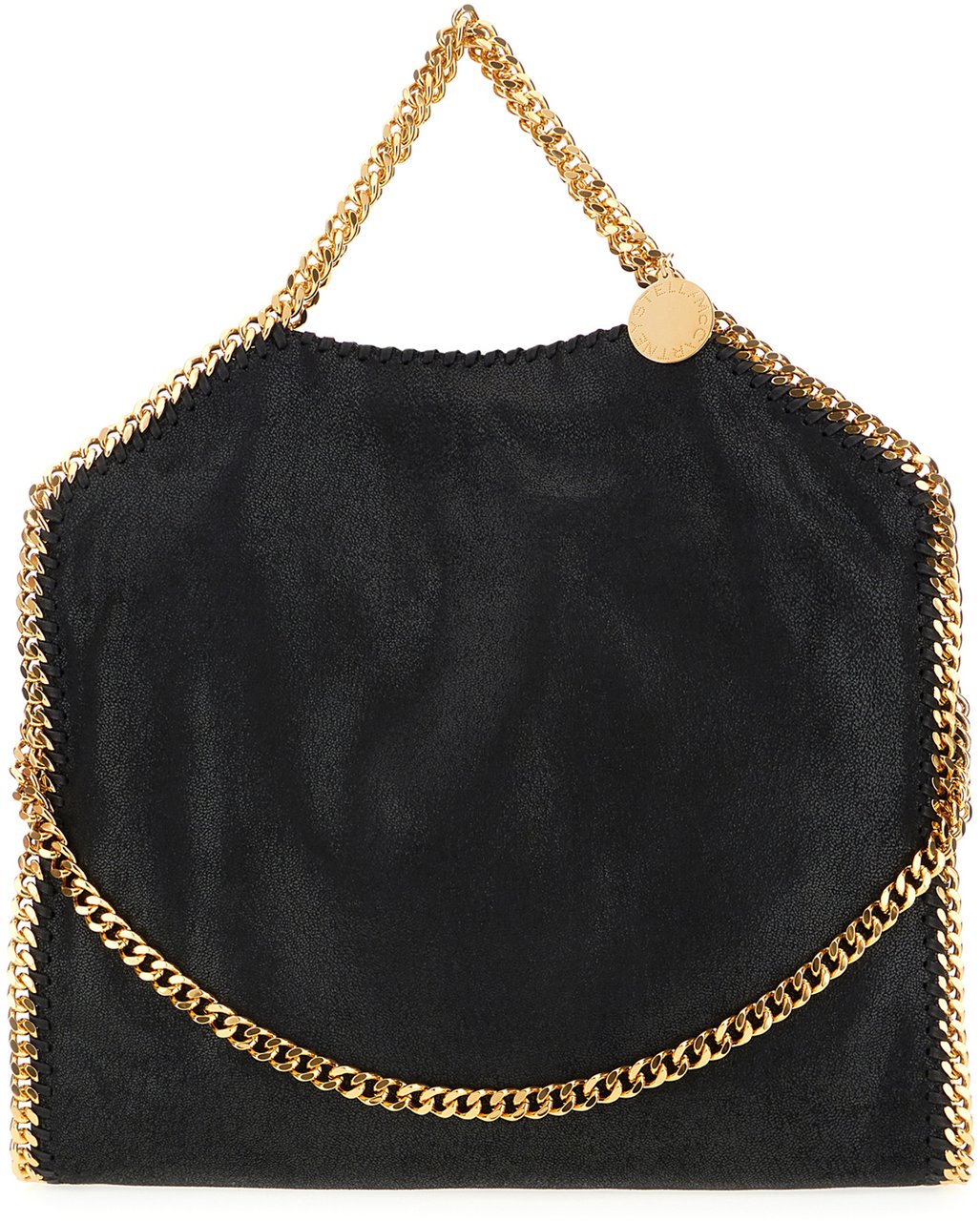 Stella McCartney Stella McCartney Black shaggy deer Falabella handbag Zwart