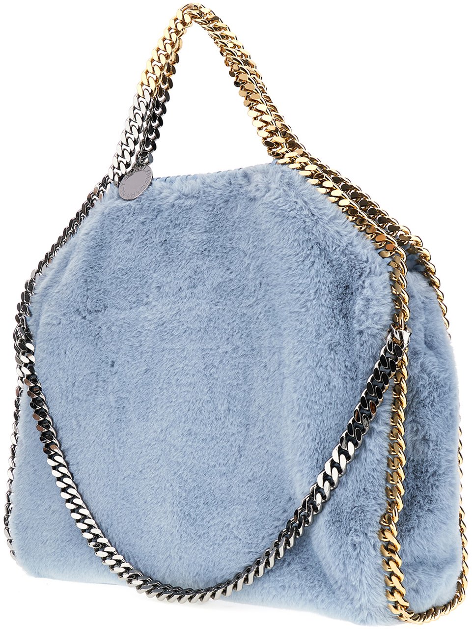 Stella McCartney Stella McCartney Powder blue synthetic fur Falabella handbag Lichtblauw