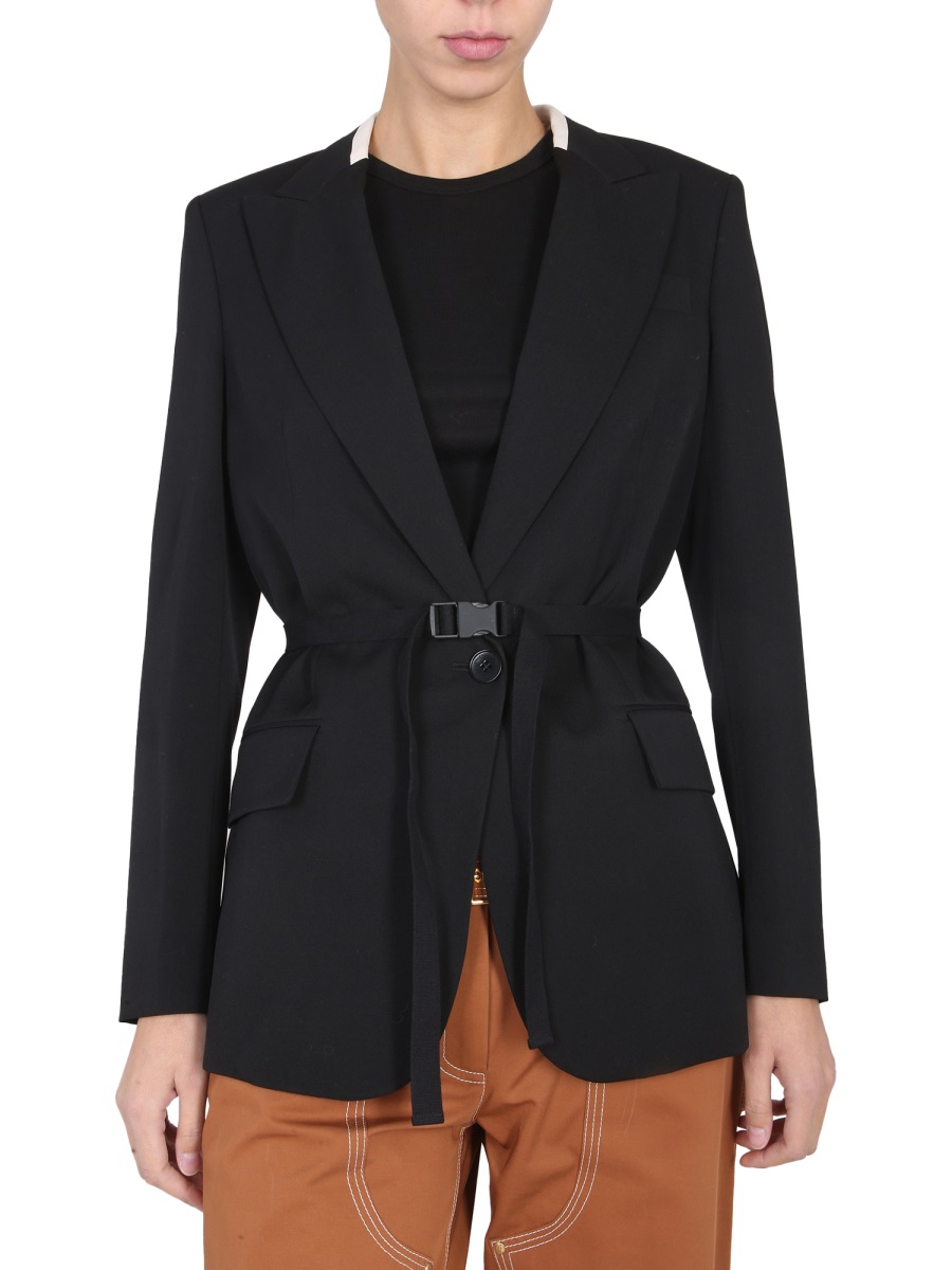 Stella McCartney BELTED BLAZER Zwart
