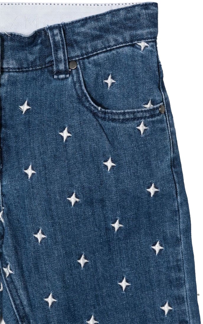 Stella McCartney "STARS EMBRO" PANTS Blauw