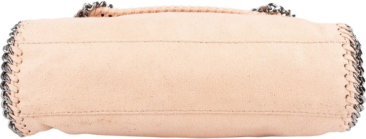 Stella McCartney Shaggy Falabella Fold Over Clutch Crossbody Bag Roze