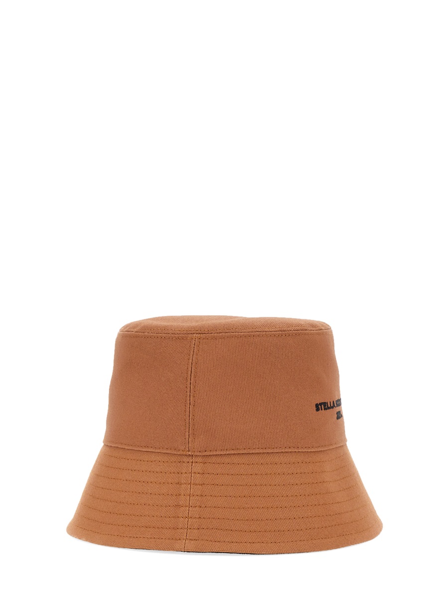 Stella McCartney DOUBLE FACE BUCKET HAT Beige