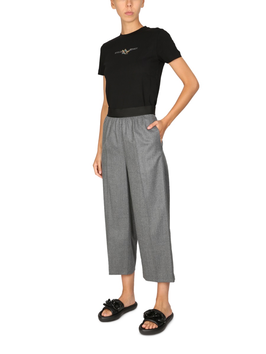 Stella McCartney T-SHIRT "GLITCH" Zwart