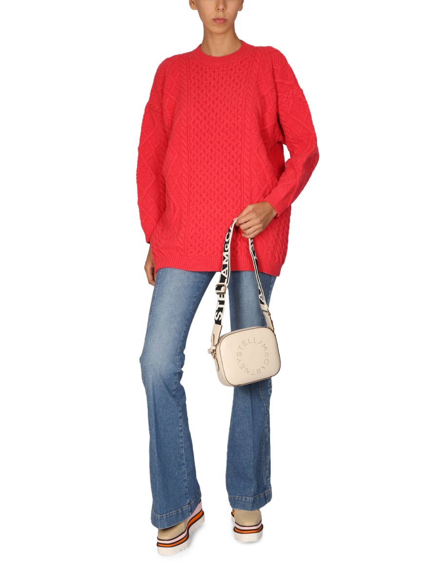 Stella McCartney WOOL CREW NECK SWEATER Rood