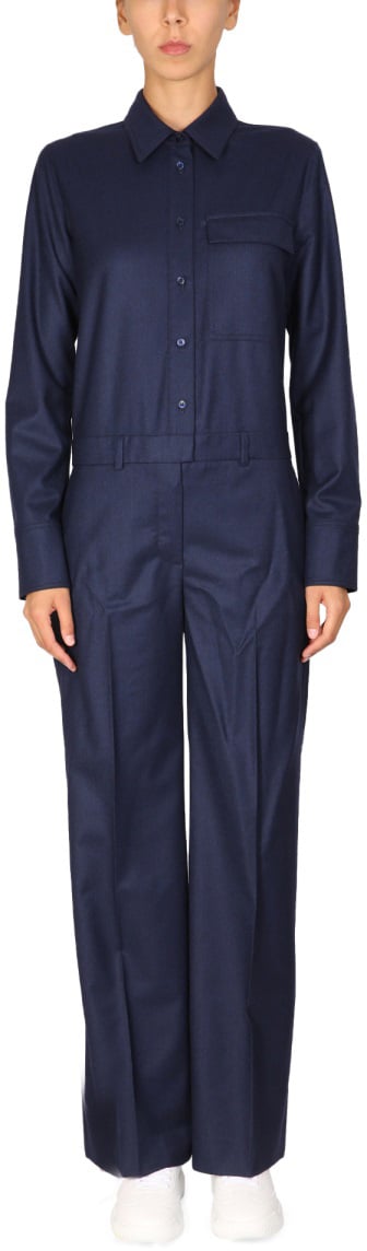 Stella McCartney WOOL JUMPSUIT Blauw