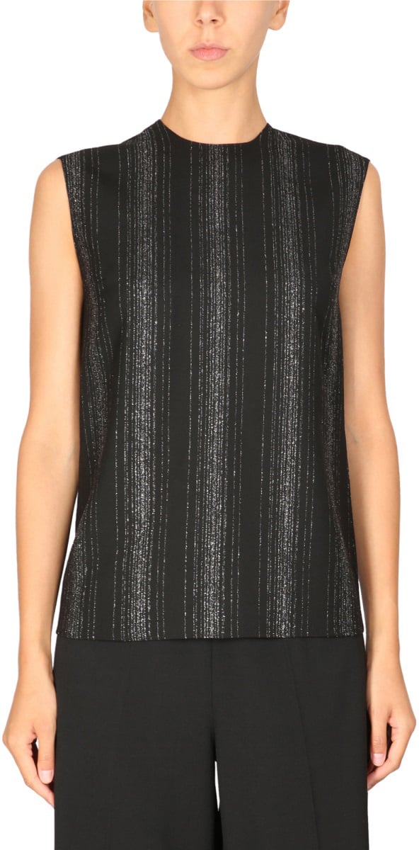 Stella McCartney LUREX TAILORED TOP Zwart