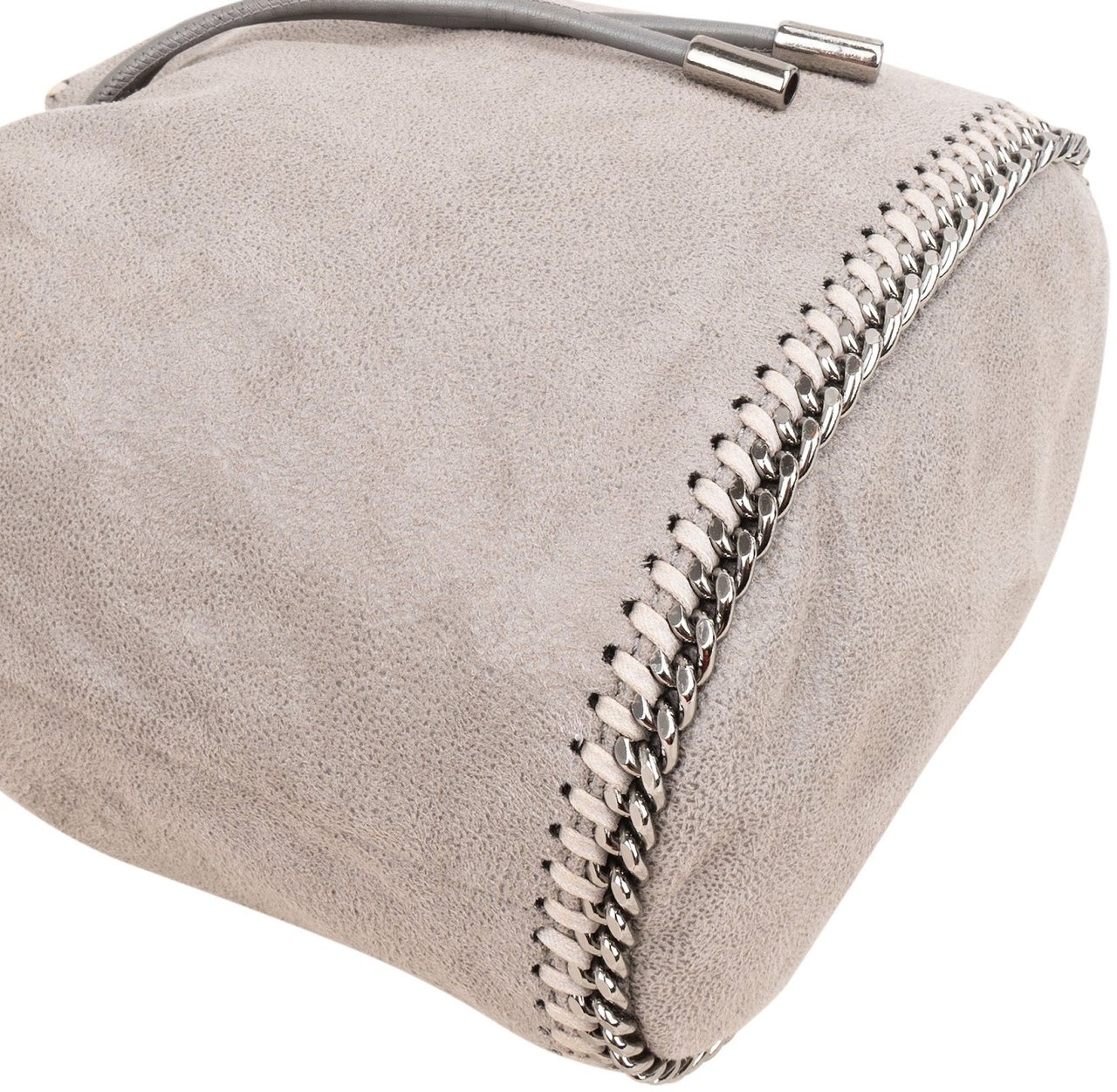 Stella McCartney Shaggy Falabella Small Bucket Crossbody Bag Donkergrijs