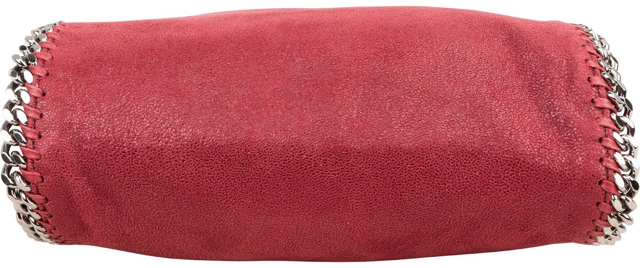 Stella McCartney Shaggy Falabella Fold Over Tote Crossbody Handbag Rood