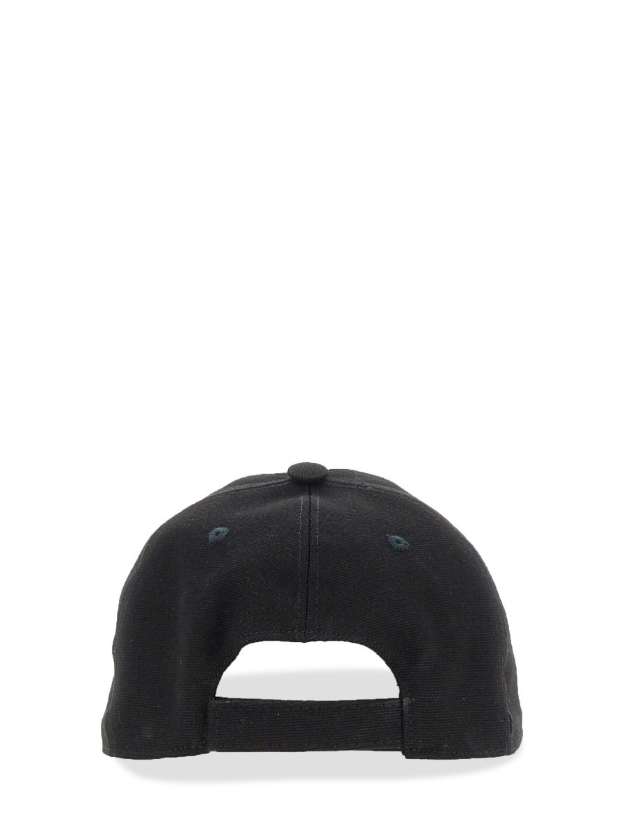 Stella McCartney BASEBALL HAT WITH LOGO EMBROIDERY Zwart