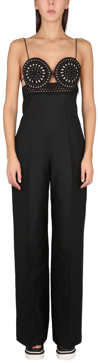Stella McCartney SANGALLO BUSTIER JUMPSUIT Zwart