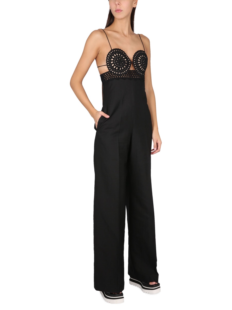 Stella McCartney SANGALLO BUSTIER JUMPSUIT Zwart
