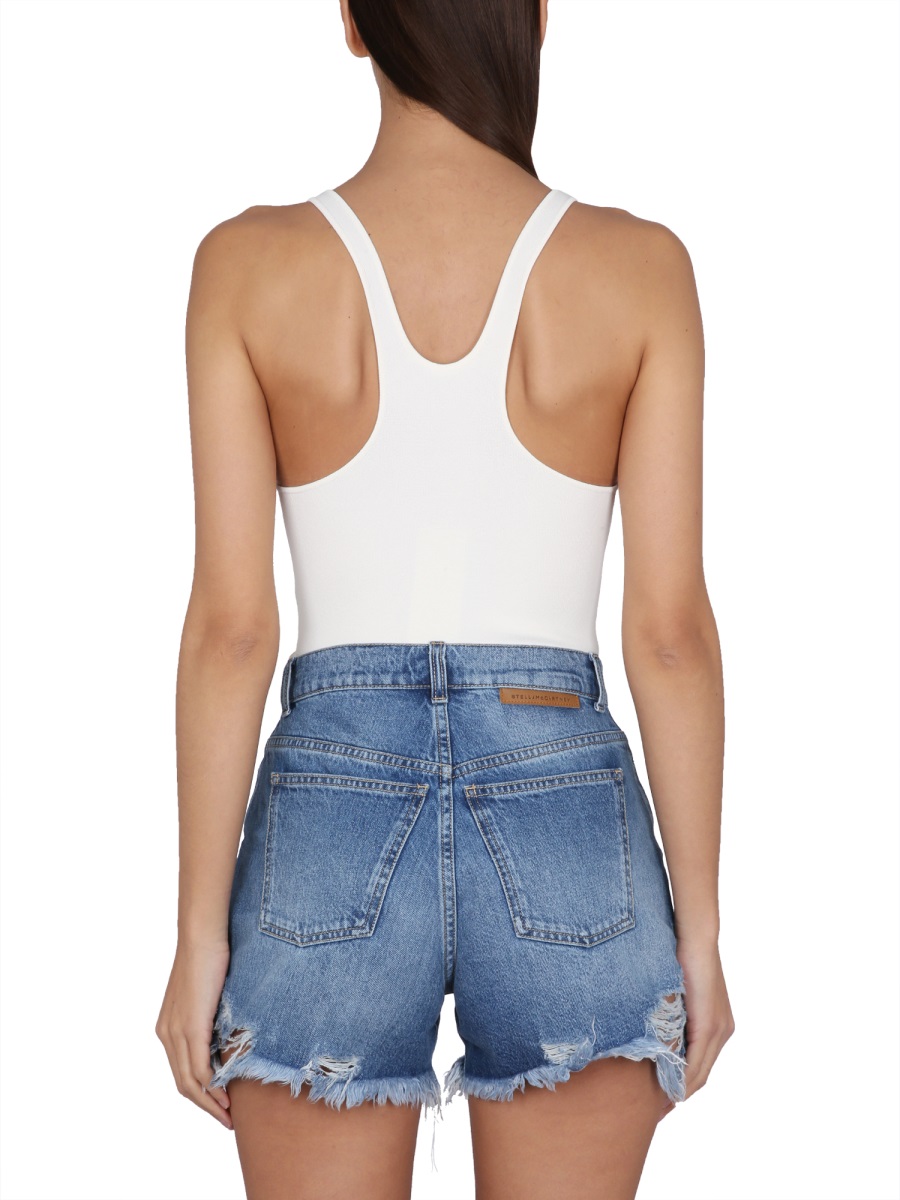 Stella McCartney COMPACT KNIT BODYSUIT Wit
