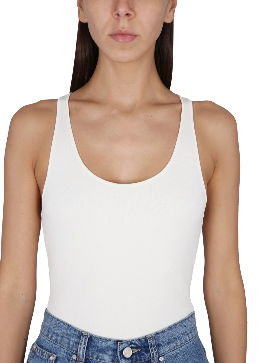 Stella McCartney COMPACT KNIT BODYSUIT Wit