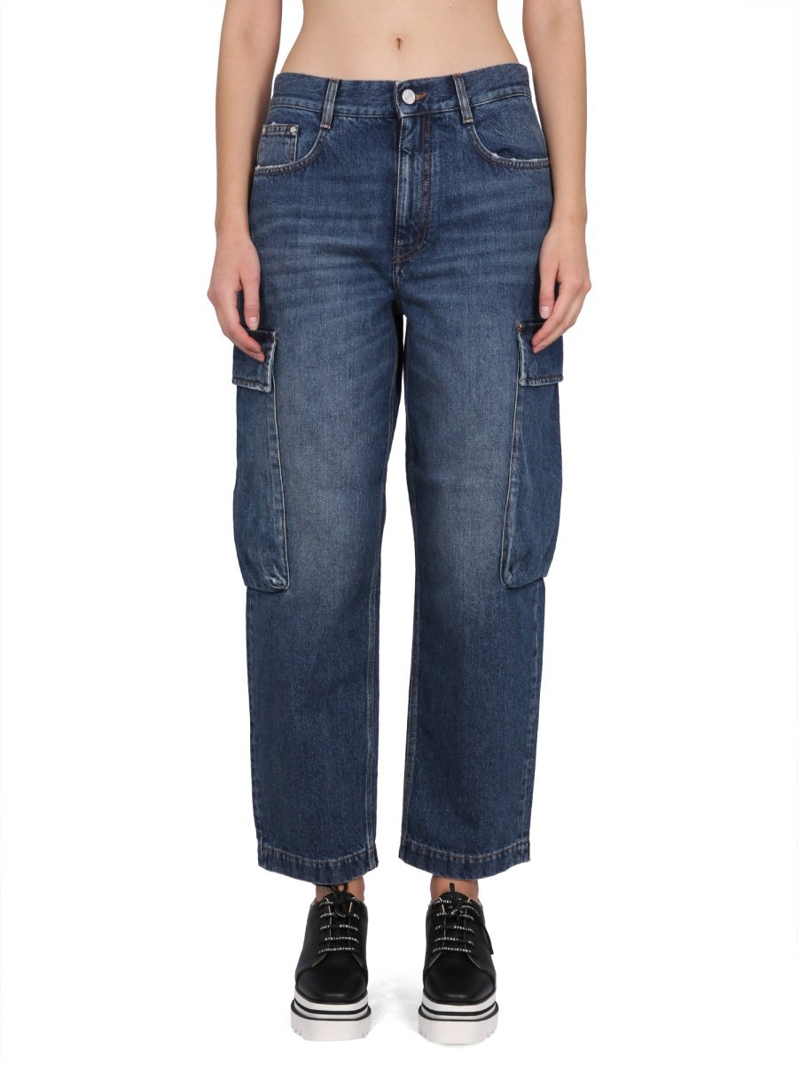 Stella McCartney CARGO JEANS Blauw