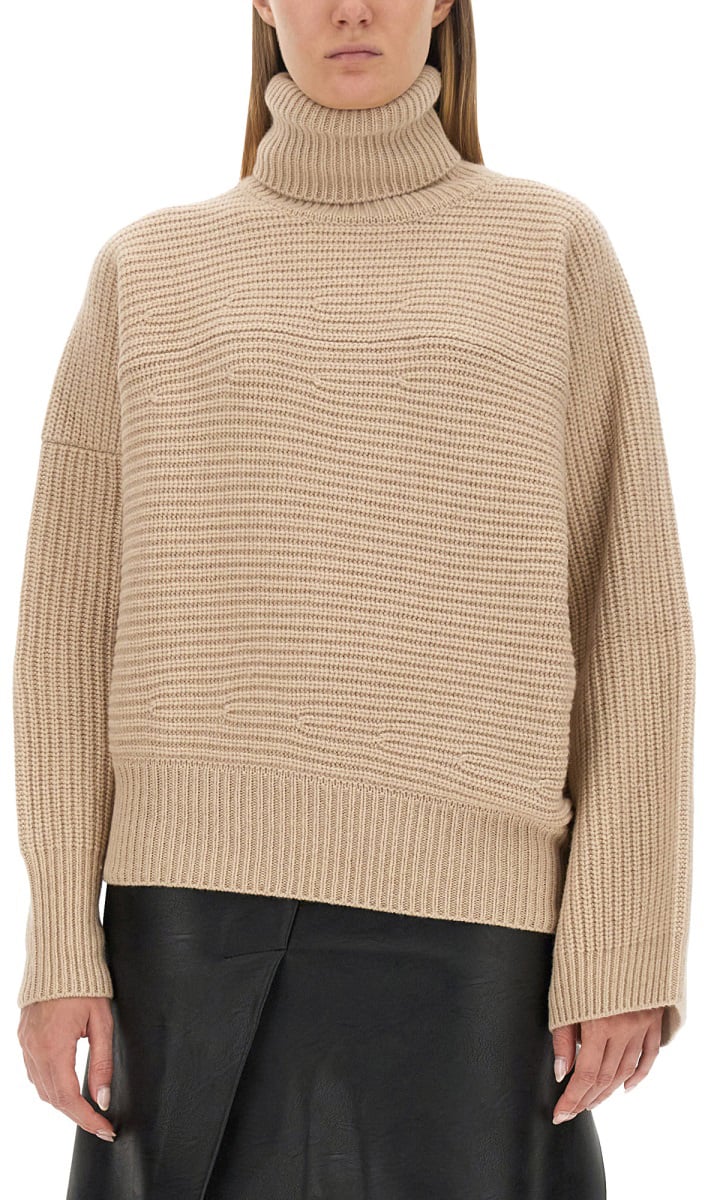 Stella McCartney TURTLENECK SHIRT Beige