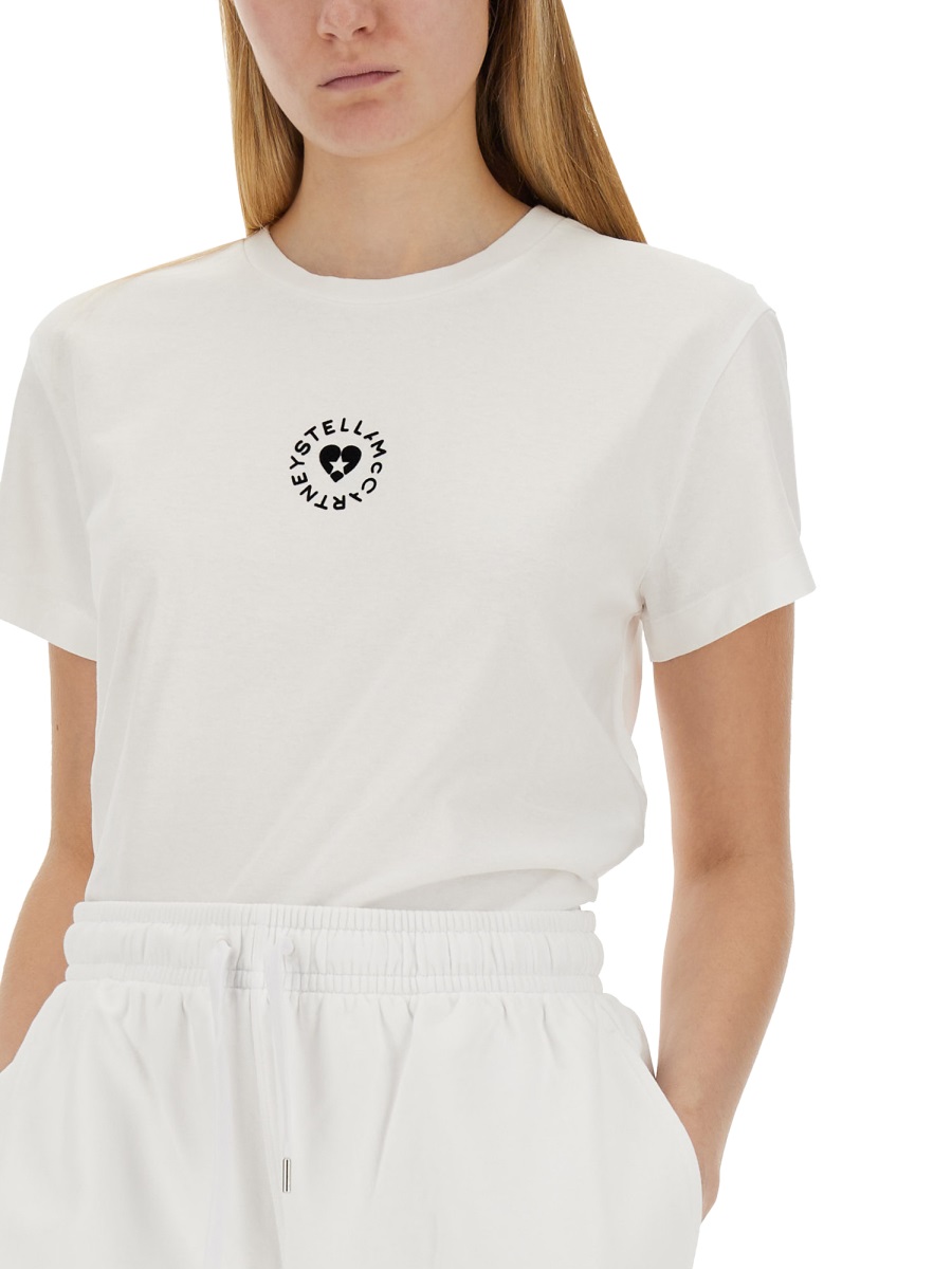 Stella McCartney T-SHIRT WITH LOGO Wit