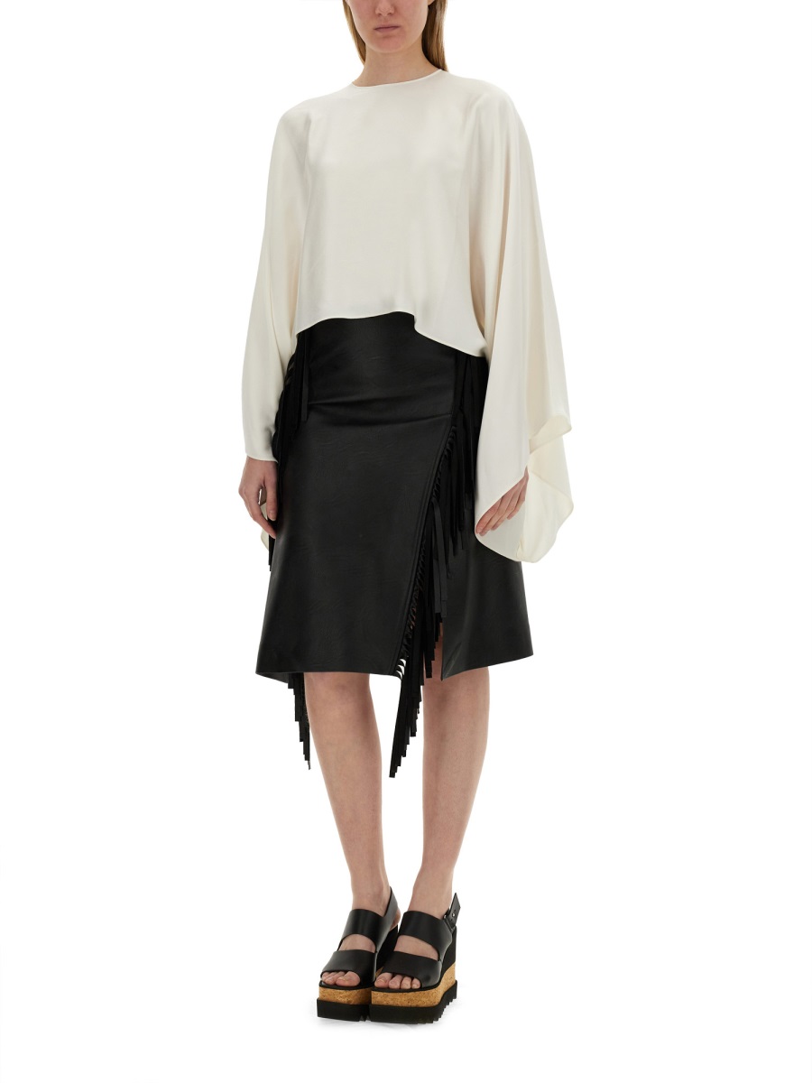 Stella McCartney FRINGED SKIRT Zwart