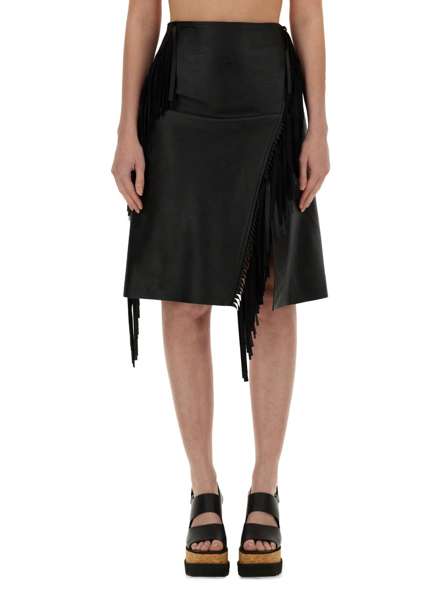 Stella McCartney FRINGED SKIRT Zwart
