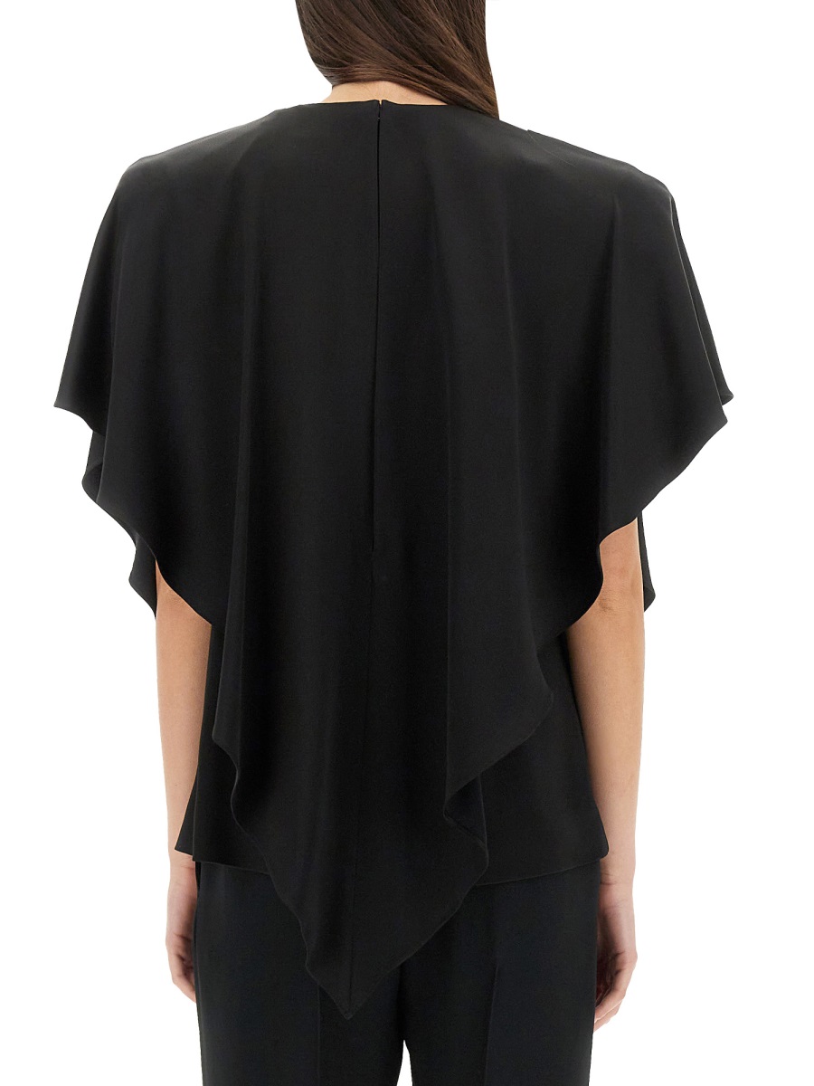 Stella McCartney DRAPED TOP Zwart