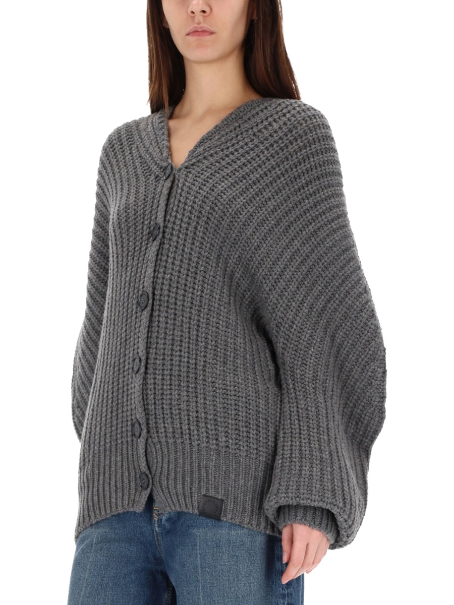 Stella McCartney RIBBED CARDIGAN Grijs