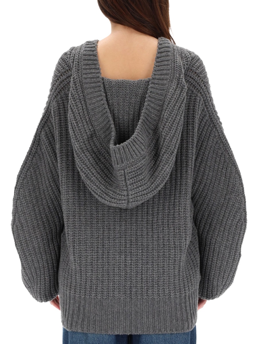 Stella McCartney RIBBED CARDIGAN Grijs