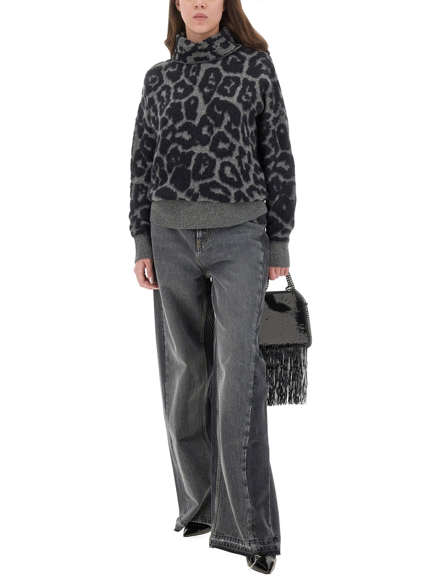 Stella McCartney "WIDE LEG" JEANS Zwart