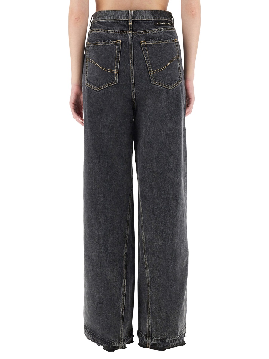 Stella McCartney "WIDE LEG" JEANS Zwart
