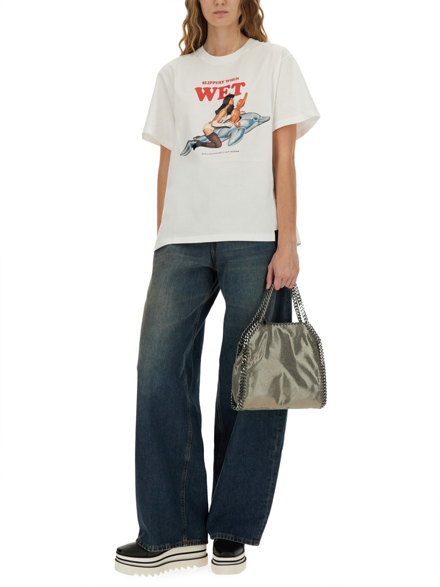 Stella McCartney COTTON T-SHIRT Wit
