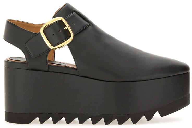 Stella McCartney "ELYSE" SANDAL WITH PLATFORM Zwart