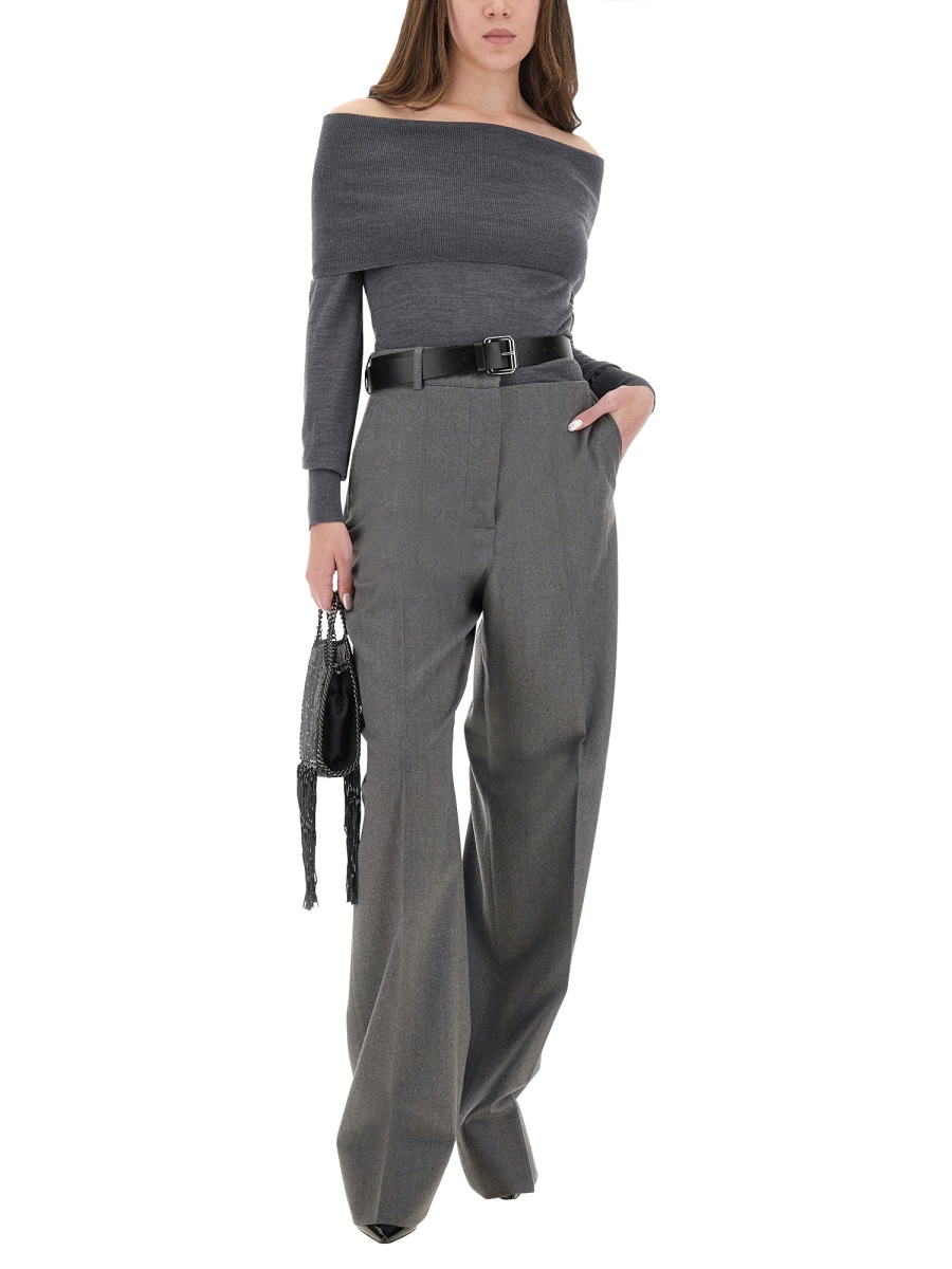 Stella McCartney WOOL TURTLENECK SWEATER Grijs