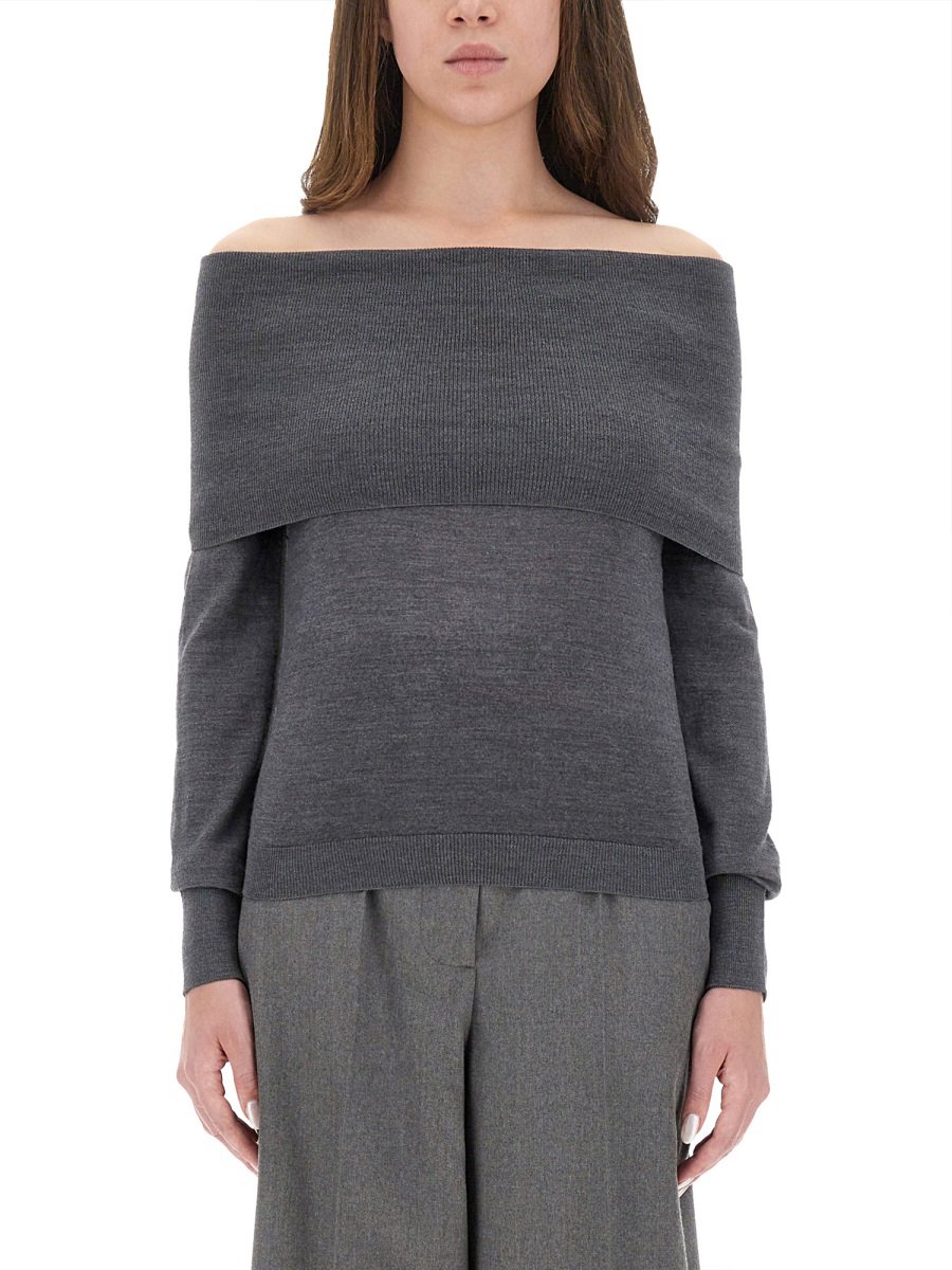 Stella McCartney WOOL TURTLENECK SWEATER Grijs