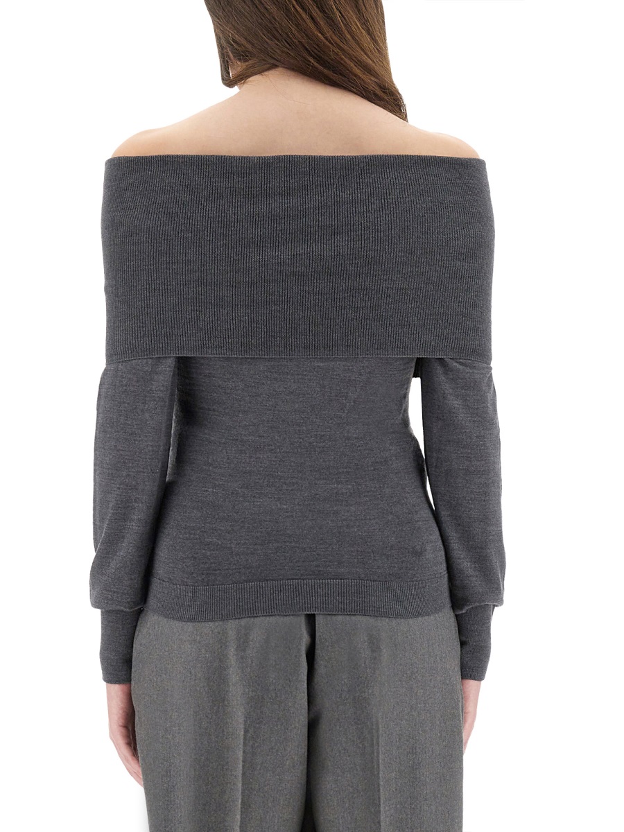 Stella McCartney WOOL TURTLENECK SWEATER Grijs