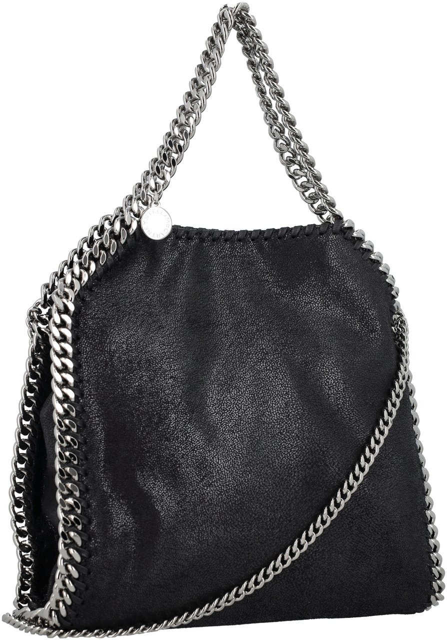 Stella McCartney Falabella Mini Bag Eco Shaggy Deer Nero Zwart