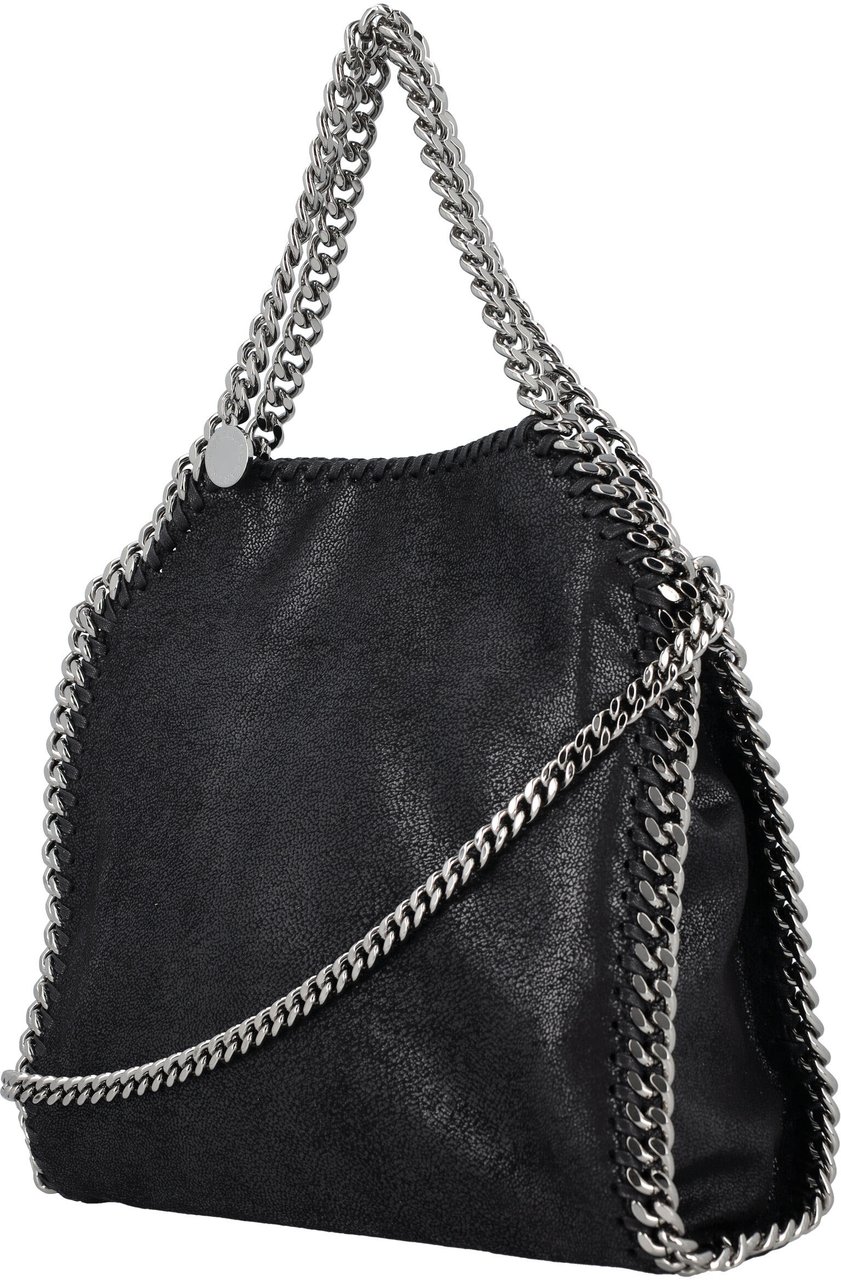 Stella McCartney Falabella Mini Bag Eco Shaggy Deer Nero Zwart