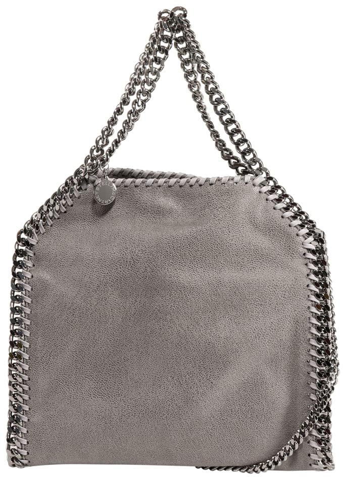 Stella McCartney STELLA McCARTNEY Mini Tote Eco Shaggy Deer Donkergrijs