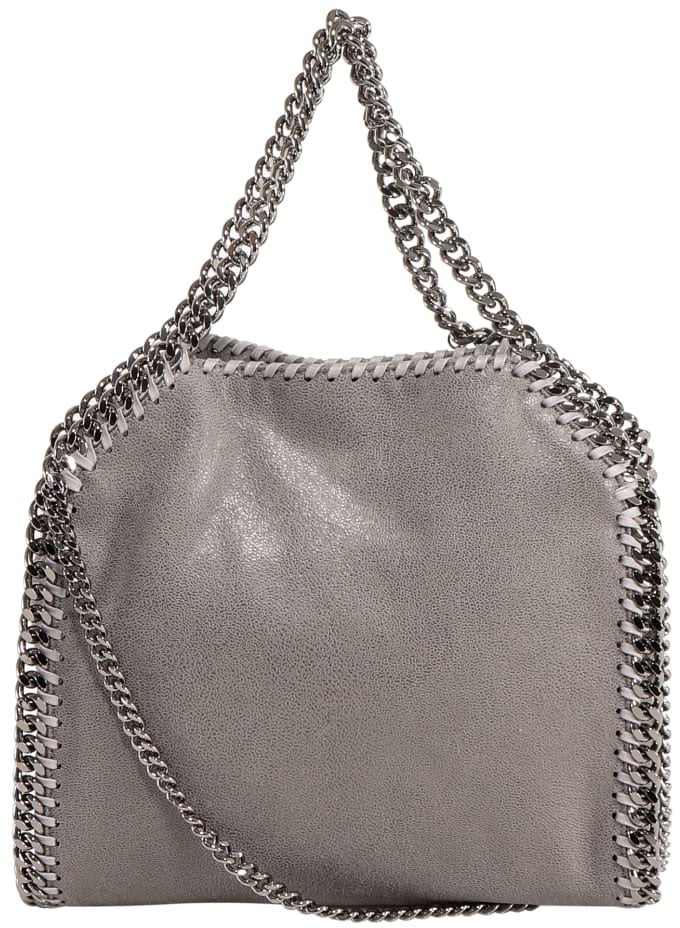 Stella McCartney STELLA McCARTNEY Mini Tote Eco Shaggy Deer Donkergrijs