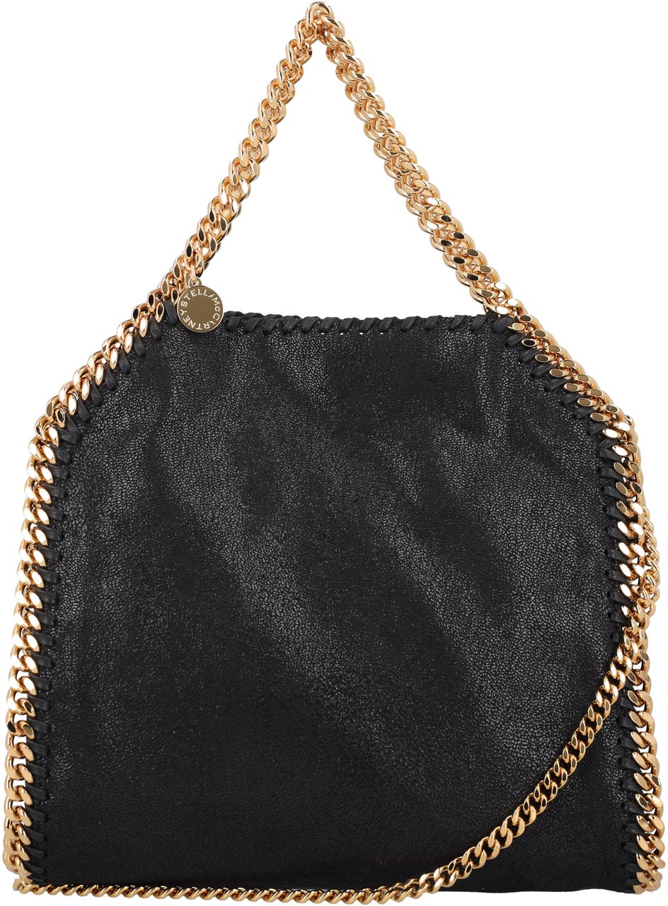 Stella McCartney Falabella Mini Bag Eco Shaggy Deer Nero Zwart