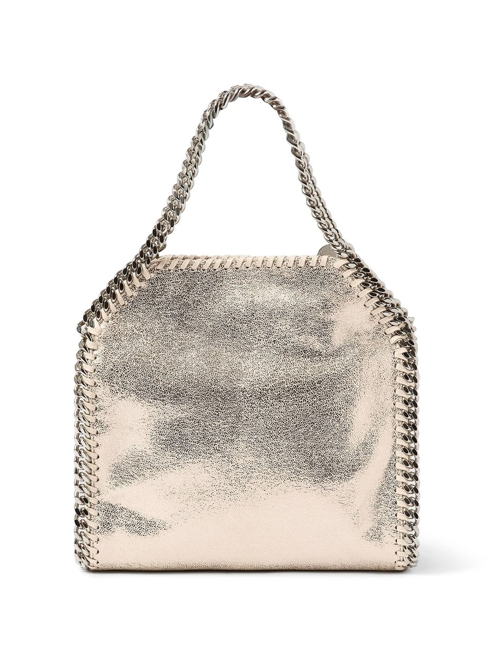 Stella McCartney Polyester Falabella Mini Chain Shoulder Bag Zilver