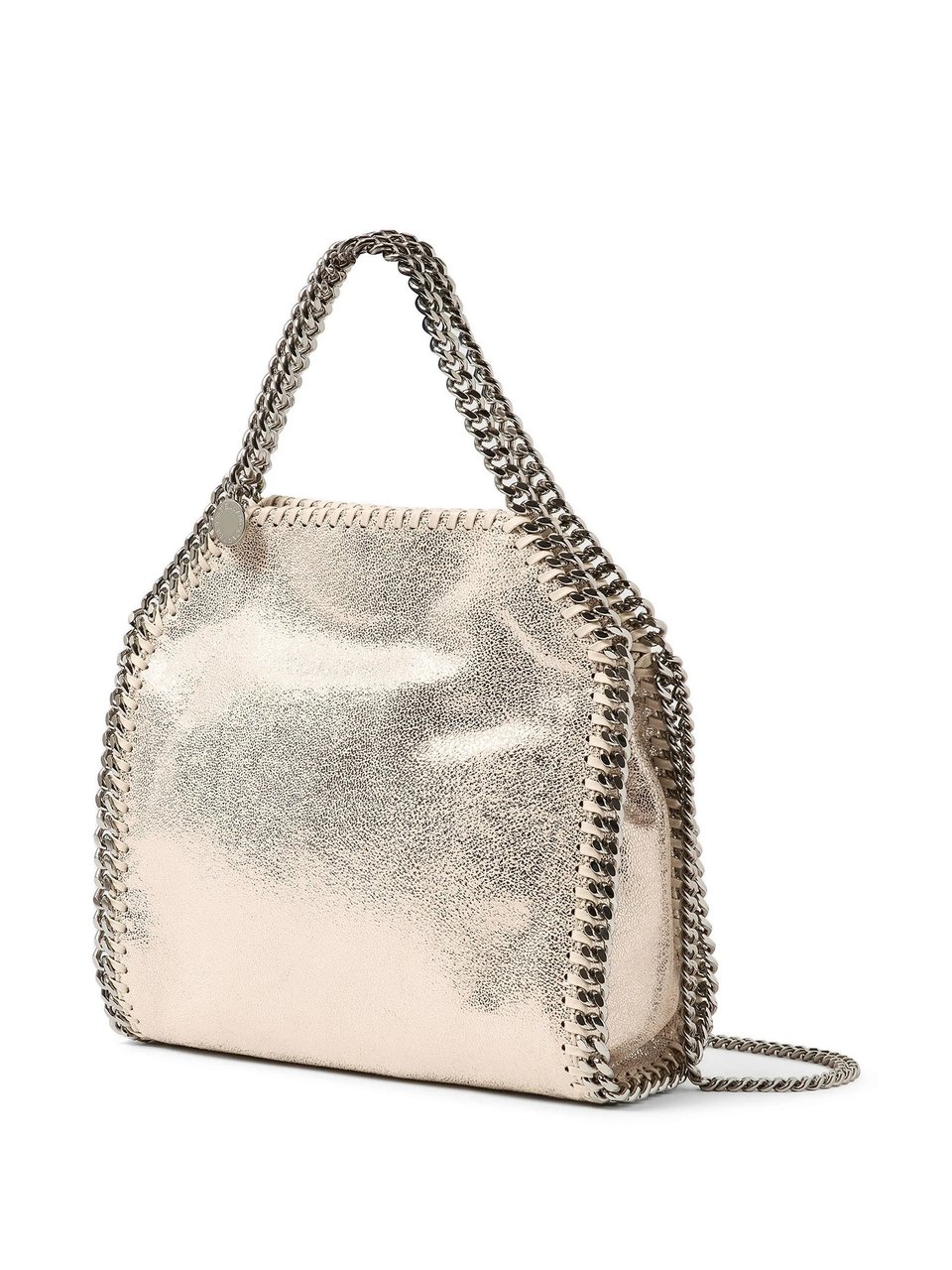Stella McCartney Polyester Falabella Mini Chain Shoulder Bag Zilver