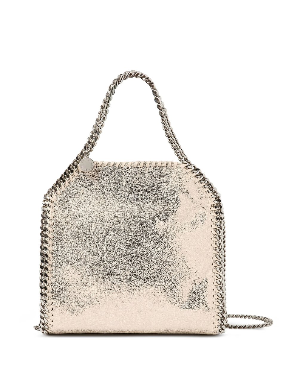 Stella McCartney Polyester Falabella Mini Chain Shoulder Bag Zilver