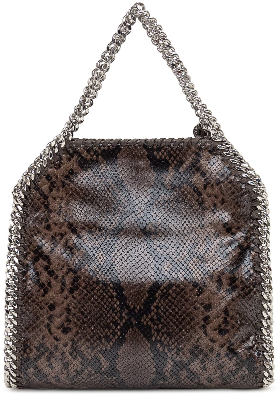 Stella McCartney Borsa Falabella Mini Stella McCartney Effetto Pitone Bruin