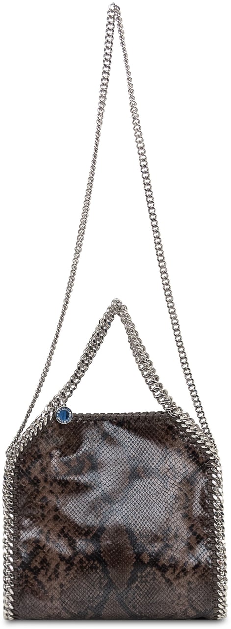 Stella McCartney Borsa Falabella Mini Stella McCartney Effetto Pitone Bruin