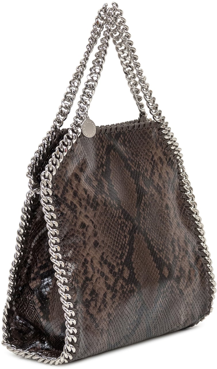 Stella McCartney Borsa Falabella Mini Stella McCartney Effetto Pitone Bruin