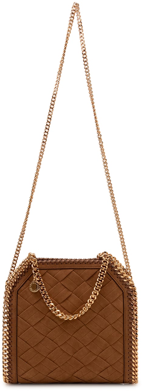 Stella McCartney Borsa Falabella Mini con Tracolla a Catena Beige