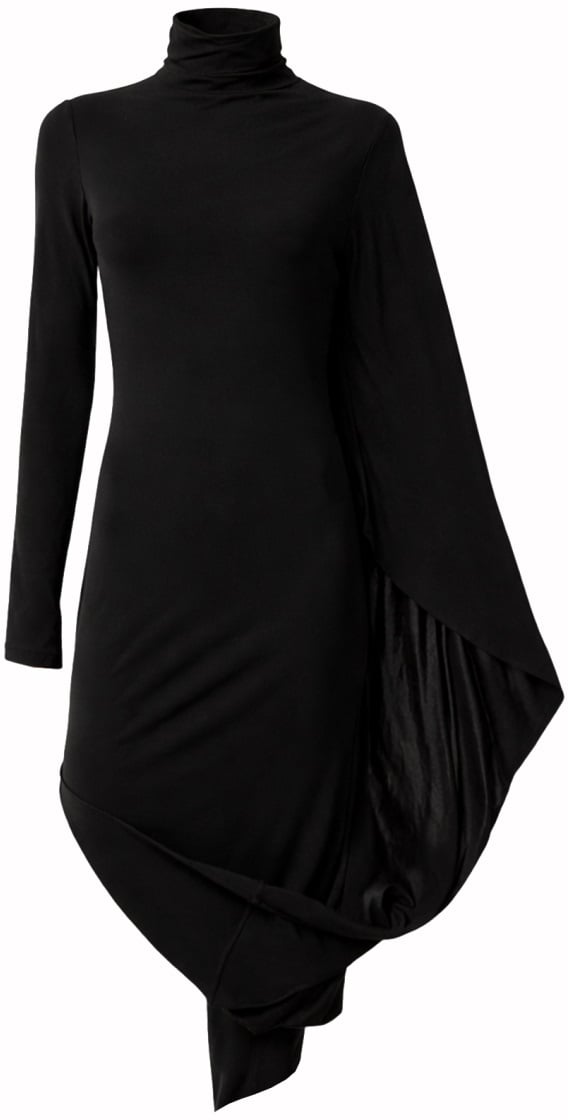 Stella McCartney ASYMMETRICAL DRESS Zwart
